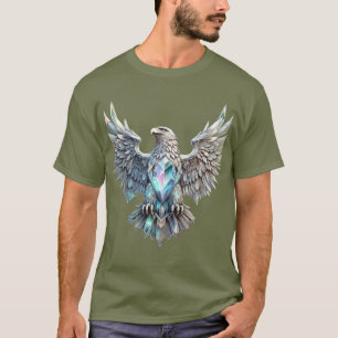 T-shirt Aigle de cristal en flammes - Un symbole de la tra