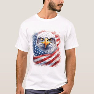 T-shirt Aigle de la liberté pour les Américains fiers