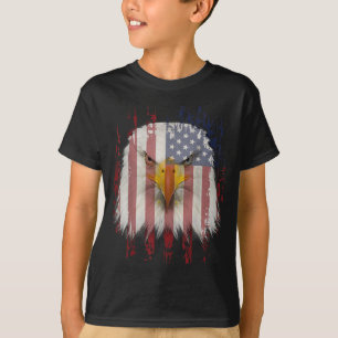 T-shirt Aigle des États-Unis avec drapeau américain