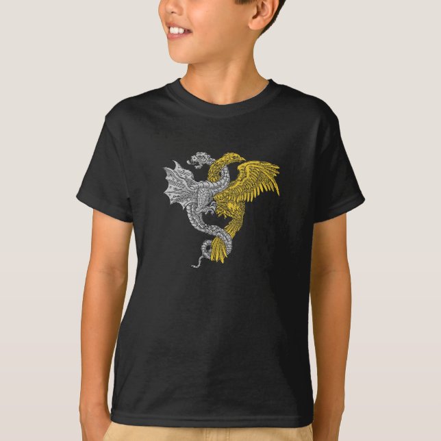 T-shirt Aigle d'or et dragon d'argent (Devant)