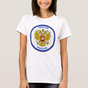 T-shirt Aigle double russe forme de cercle