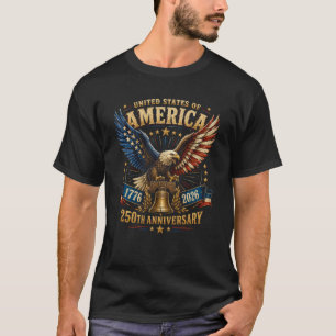 T-shirt Aigle du 250e anniversaire des États-Unis d'Amériq