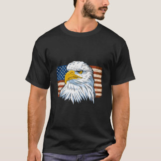T-shirt Aigle du 4 juillet patriotique américain