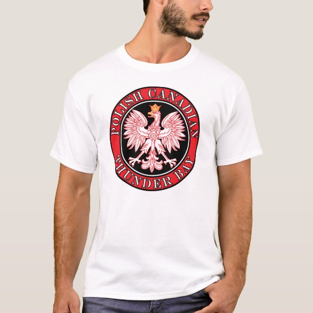 T-shirt Aigle du Canada polonais de Thunder Bay (Devant)