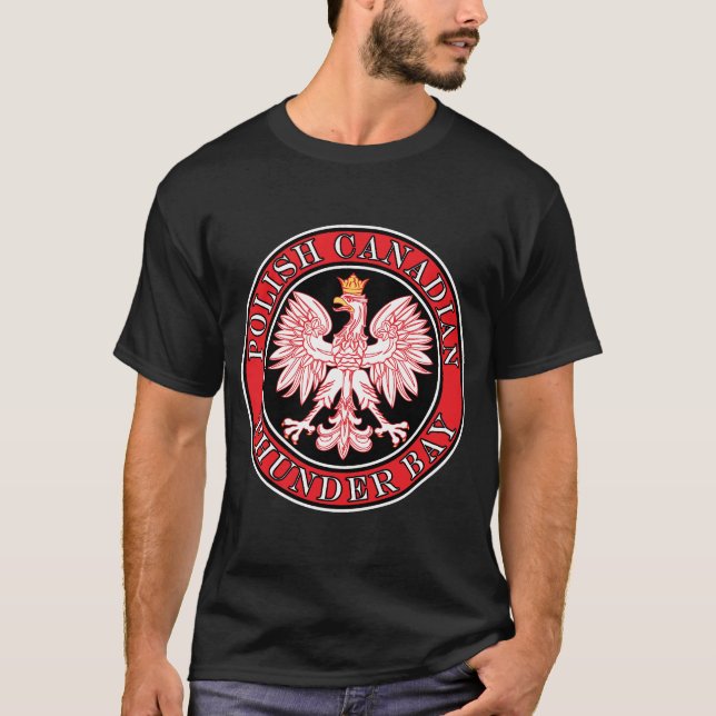 T-shirt Aigle du Canada polonais de Thunder Bay (Devant)