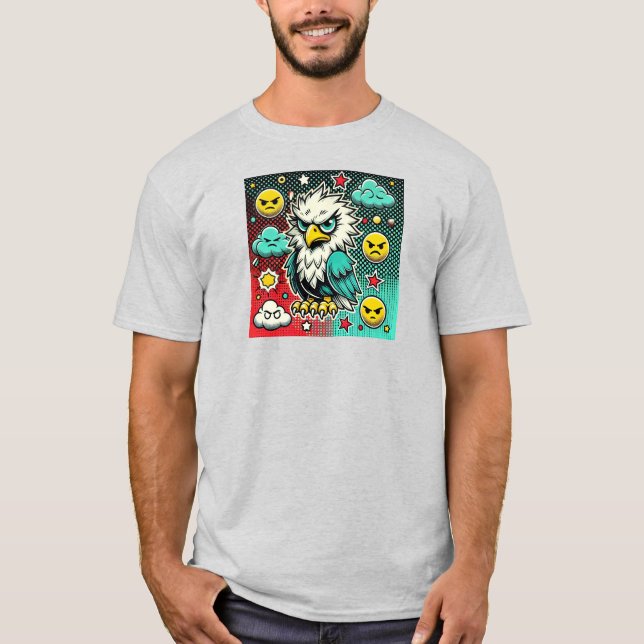 T-shirt Aigle en colère (Devant)