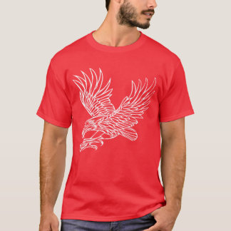 T-shirt Aigle En Vol De Grimper Pour Amateurs D'Oiseaux Fa