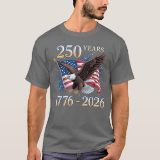 T-shirt Aigle et Drapeau 250 Ans 17762026 250e Anniversair