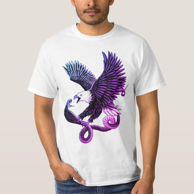 T-shirt Aigle et serpent (Devant)