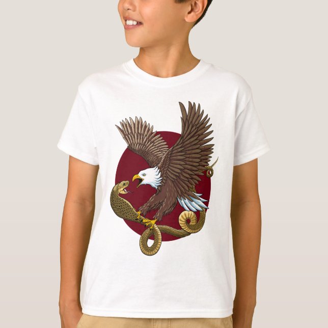 T-shirt Aigle et serpent (Devant)