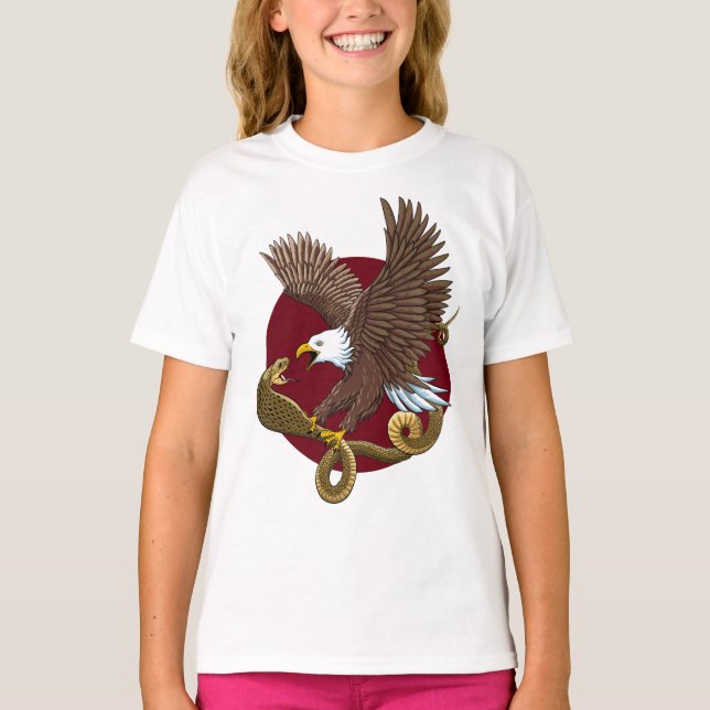 T-shirt Aigle et serpent (Devant)
