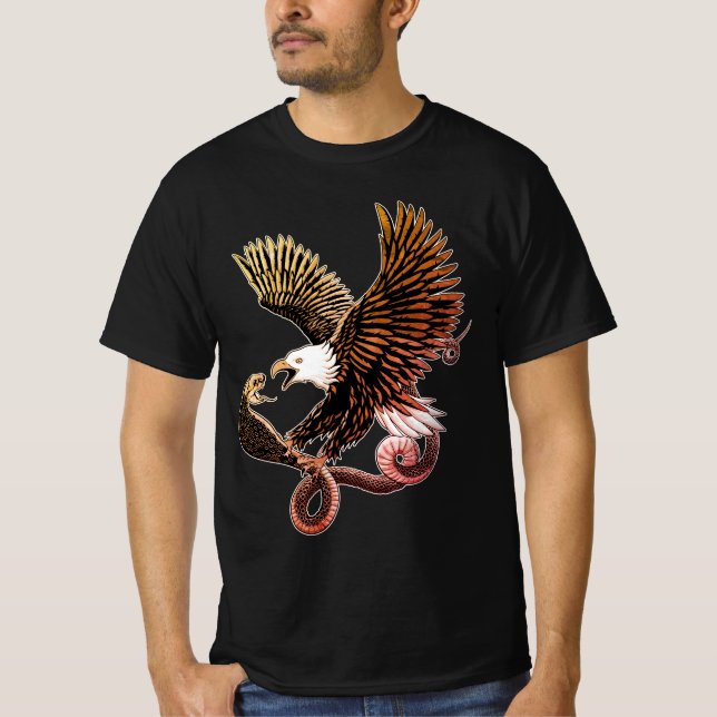 T-shirt Aigle et serpent (Devant)