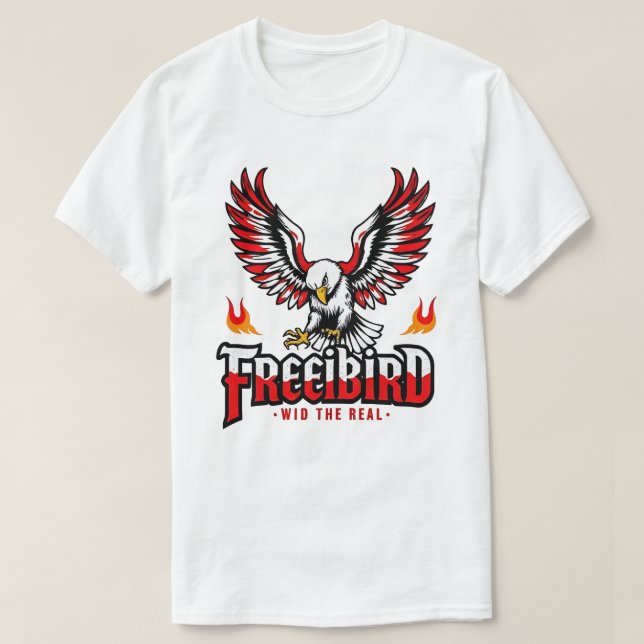 T-shirt Aigle franc feu mignon (Design devant)
