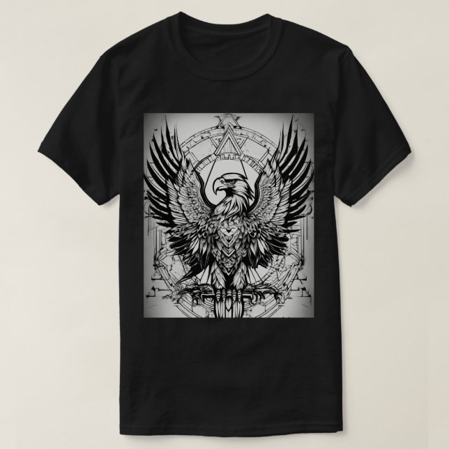 T-shirt Aigle géométrique (Design devant)