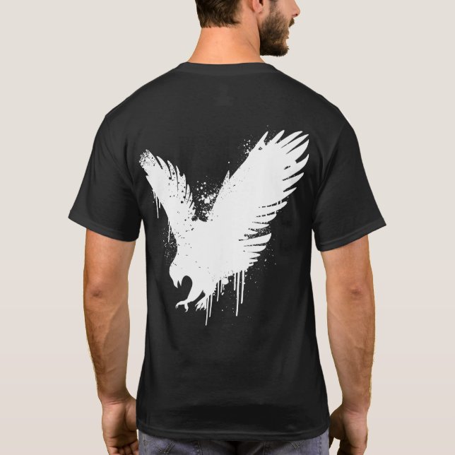 T-shirt aigle grafiteada (Dos)