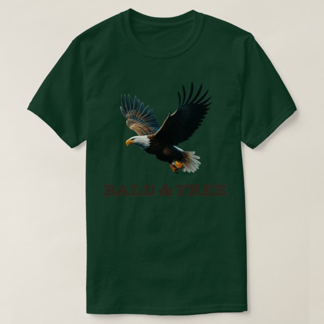 T-shirt Aigle libre et chauve (Design devant)