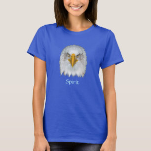 T-shirt Aigle majestueux à tête blanche et calligraphie