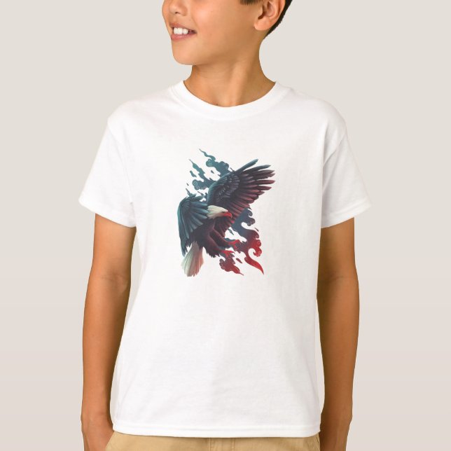 T-shirt Aigle métallique (Devant)