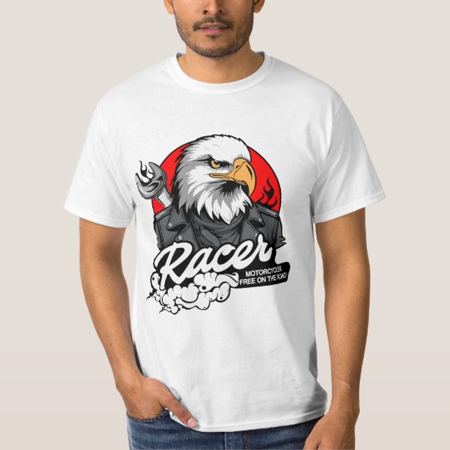 T-SHIRT AIGLE MOTARD (Devant)