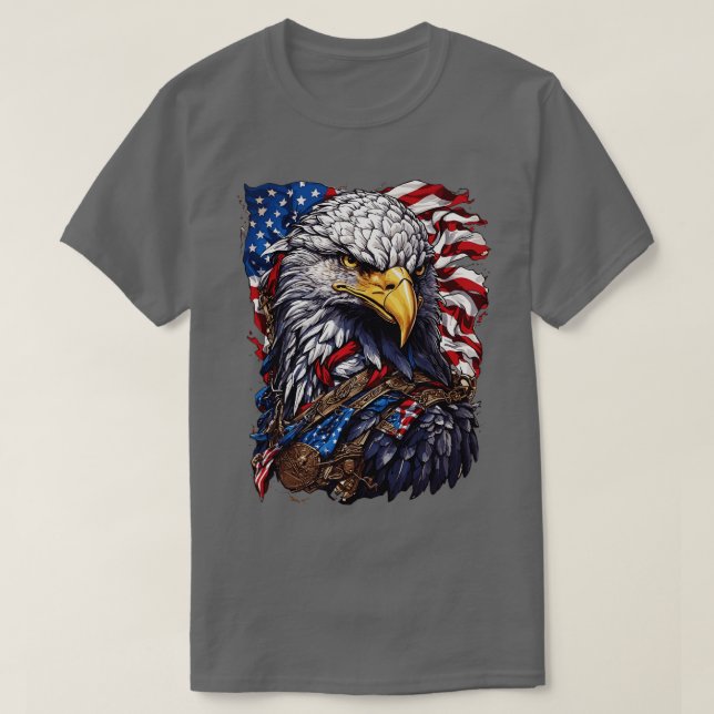 T-shirt Aigle patriote américain (Design devant)