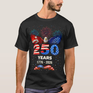 T-shirt Aigle patriotique 250e anniversaire des États-Unis