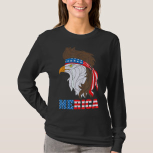 T-shirt Aigle patriotique 4 juillet Drapeau américain amér