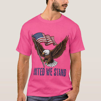 T-shirt Aigle patriotique avec drapeau américain