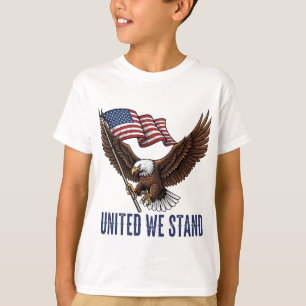 T-shirt Aigle patriotique avec drapeau américain