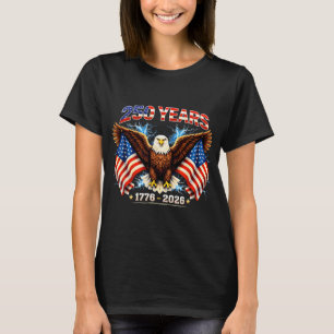 T-shirt Aigle Patriotique Et Drapeau 250 Ans 1776-2026 _5
