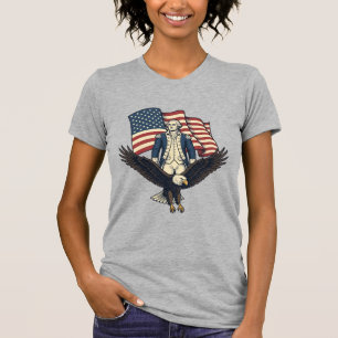 T-shirt Aigle Patriotique et Général Colonial Vintage Vect