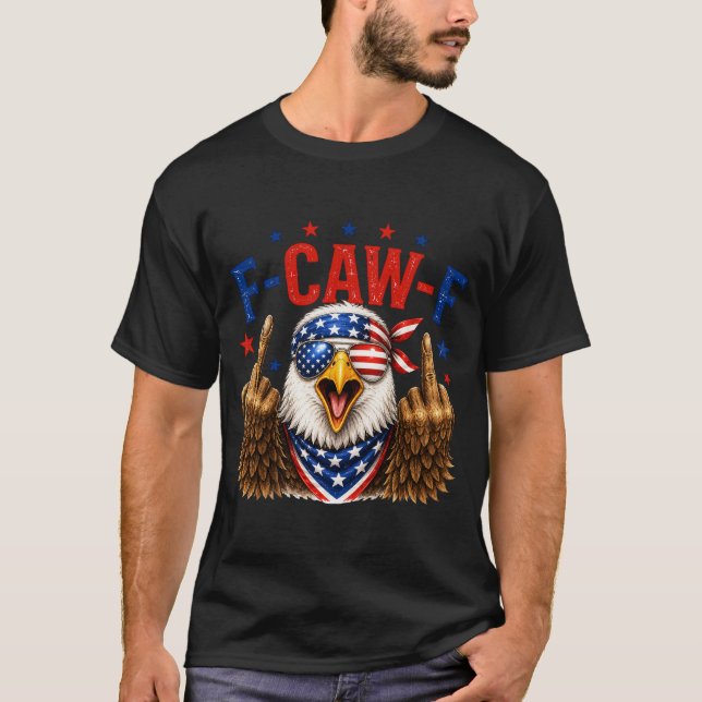 T-shirt Aigle patriotique FCawf  (Devant)