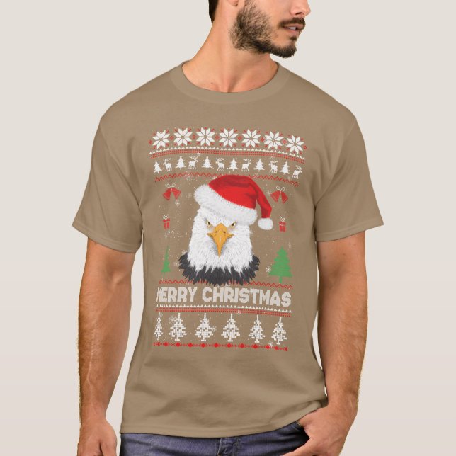 T-shirt Aigle Père Noël Joyeux Noël (Devant)