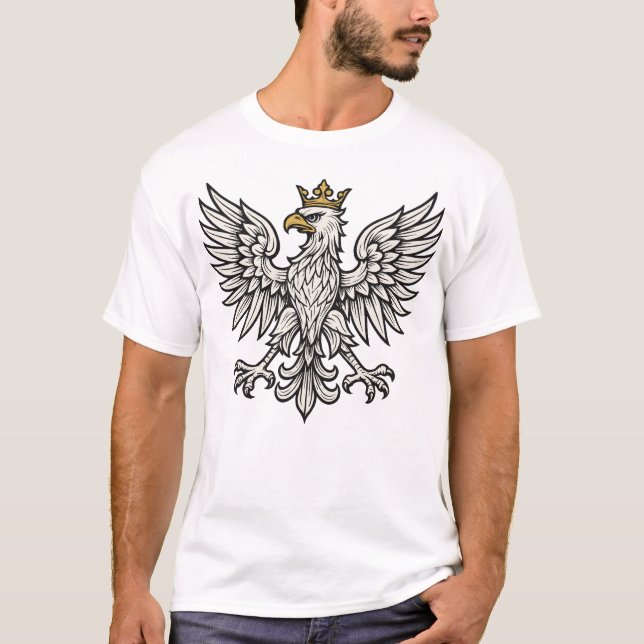 T-shirt Aigle Polonais Minimal Crest (Devant)