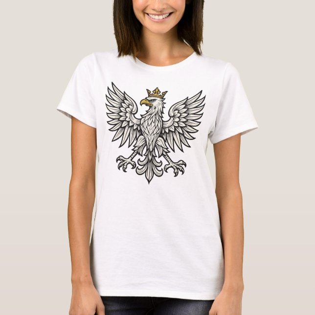 T-shirt Aigle Polonais Minimal Crest (Devant)