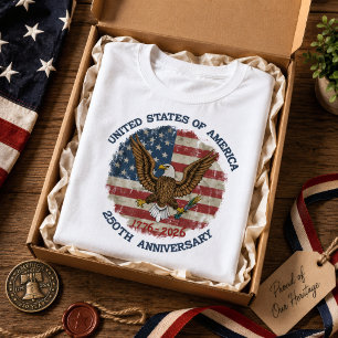 T-shirt Aigle royal 250e anniversaire des États-Unis 1776-