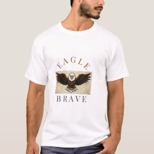 T-shirt Aigle sans peur – Symbole de force et de courage T