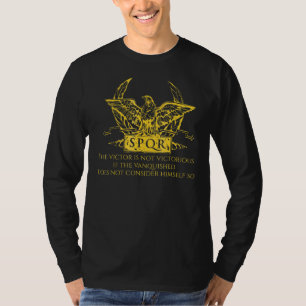T-shirt Aigle Spqr Rome Antique Citation Latin Histoire Mi