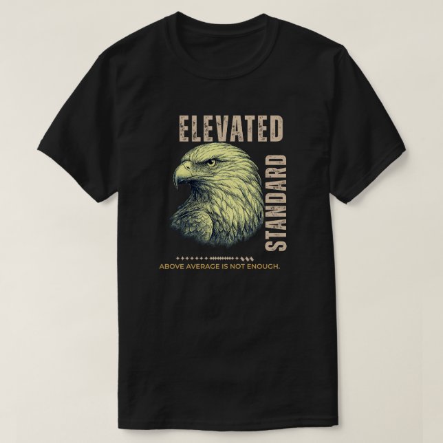 T-shirt Aigle Standard Élevé - Excellence Élégante (Design devant)