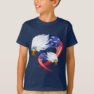 T-shirt Aigle T-shirt-Patriotique pour enfants