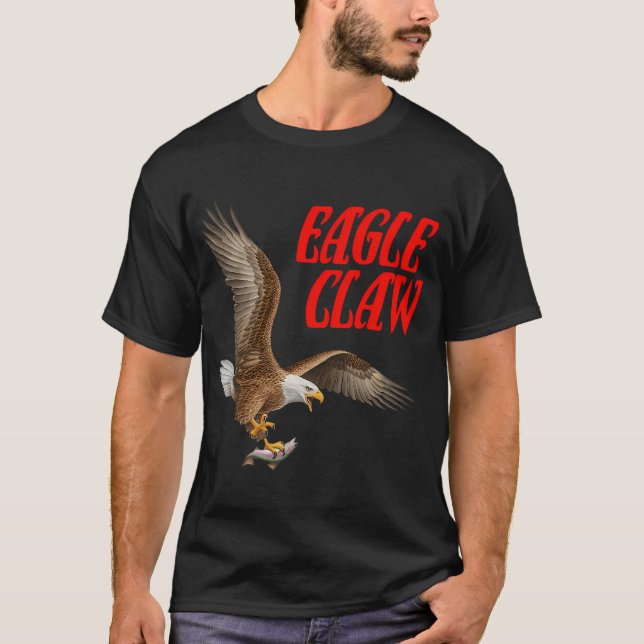 T-shirt Aigle (Texte Rouge) (Devant)