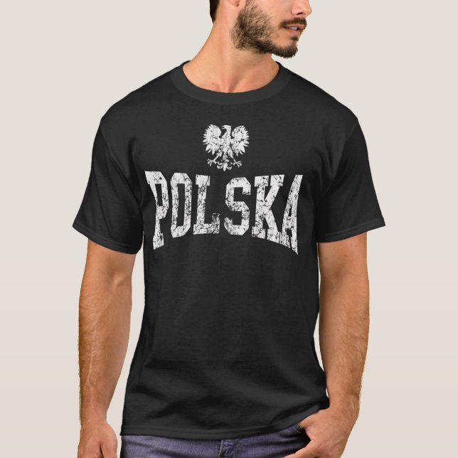 T-shirt Aigle vintage Polska (Devant)