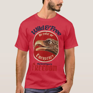 T-shirt Aigle Vintage Sauvage Libre