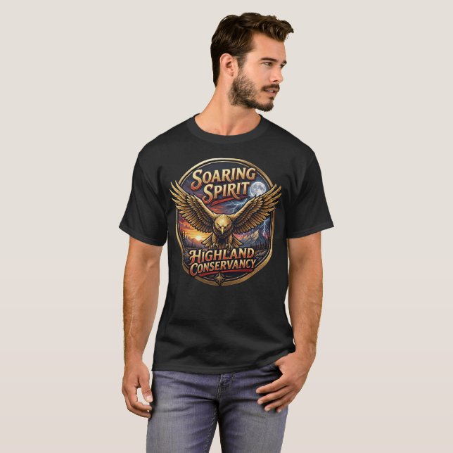 T-shirt Aigles royaux de Big Bear Jackie Shadow Emblème (Devant entier)