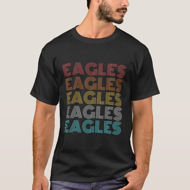 T-shirt Aigles Vintages rétro (Devant)