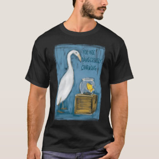 T-shirt Aigrette charmante et poisson