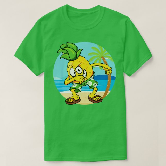 T-shirt Aiguille ananas Fruit tropical Danser Vegan 1 (Design devant)