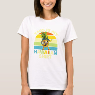 T-shirt Aiguille C'Est Ma Vinta Couché De Soleil Hawaïenne