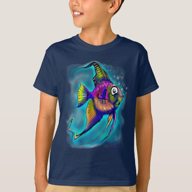 T-shirt Aiguille de poisson blanc (Devant)