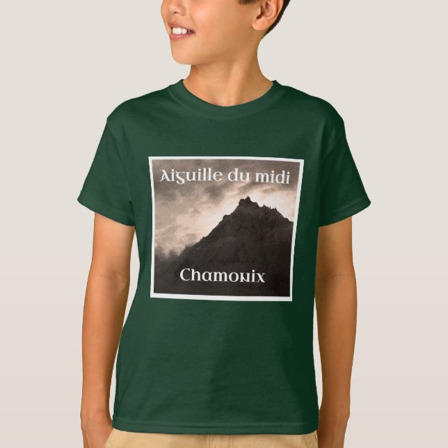 T-shirt Aiguille du Midi, Mont Blanc (Devant)