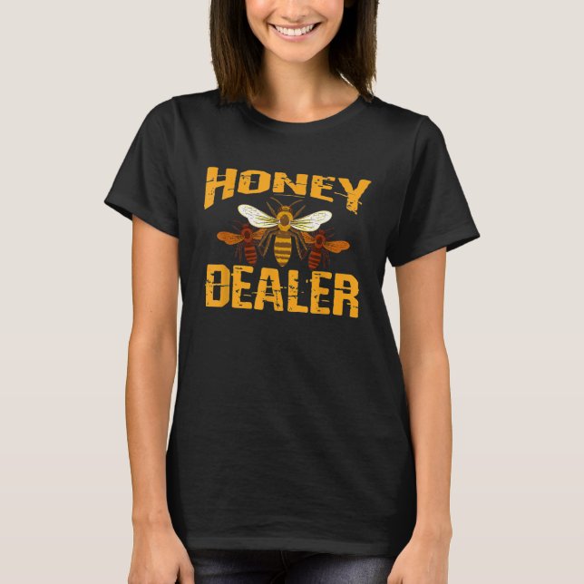 T-shirt Aiguillère Queen Bee Honey fermier Apiaristes (Devant)